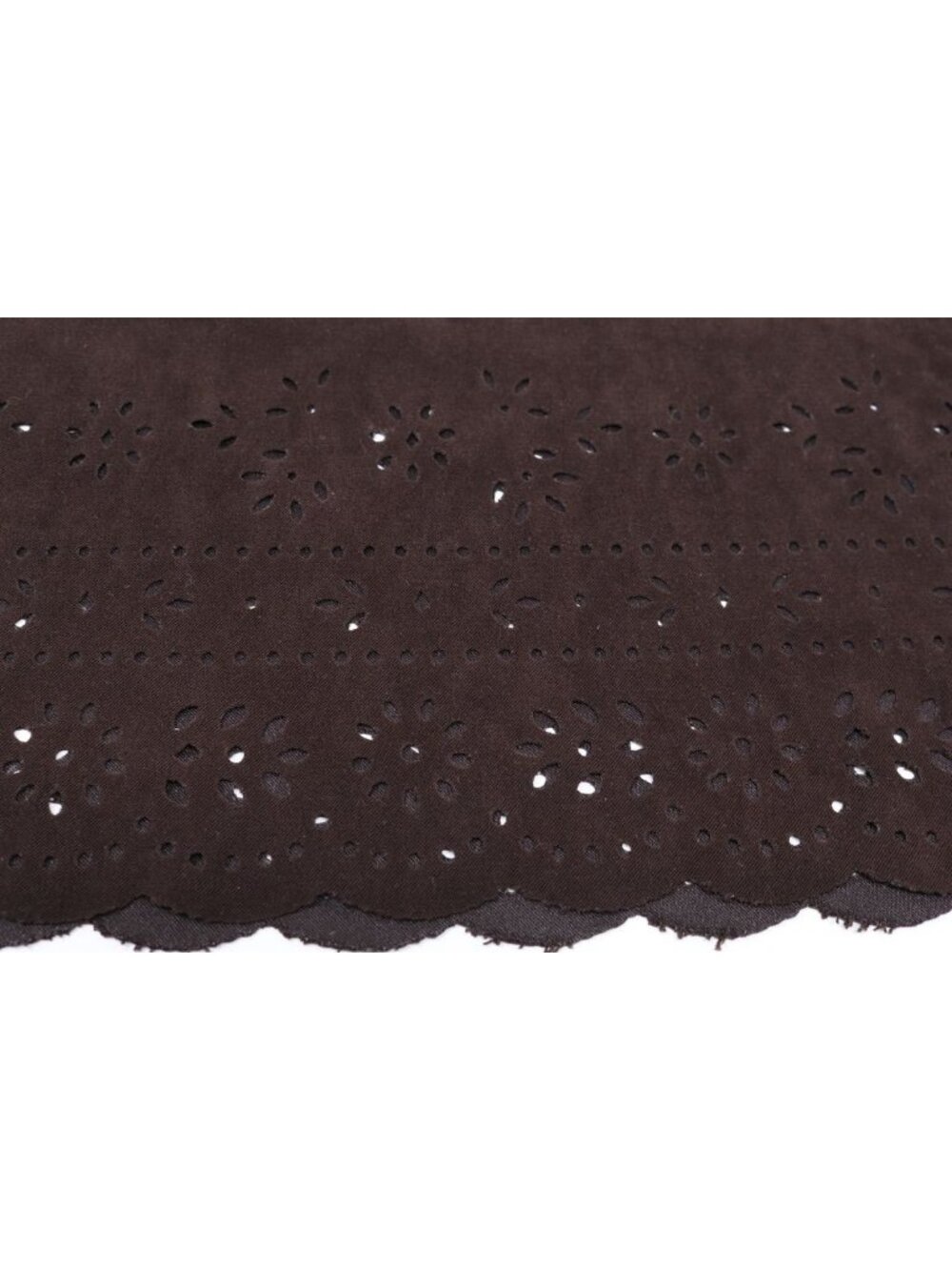 Boho Chic Skirt Womens S Brown Suede Eyelet Hem Cottage Core Pencil Y2K Vintage - Picture 3 of 12